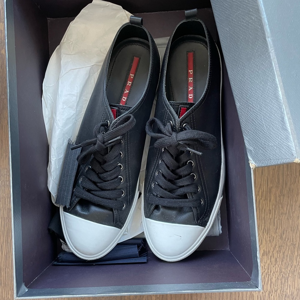 Black Prada sneakers